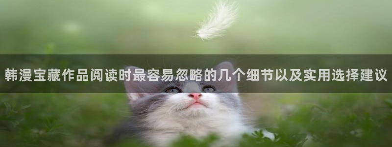 包子漫画:韩漫宝藏作品阅读时最容易忽略的几个细节以及实用选择建议